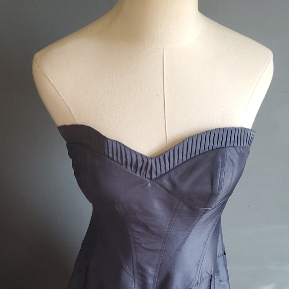 Etoile Blue Strapless Sweetheart Fit and Flare Dress Size 6 - Picture 4 of 17